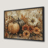 Harvest Pumpkins and Fall Foliage Canvas Print Art
