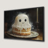 Haunted Cake Canvas Print Framed Halloween Decor