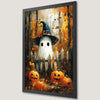 Haunted Forest Halloween Art Poster - Spooky Wall Decor