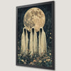 Haunted Gothic Ghosts Art Poster Under the Full Moon