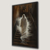 Haunted Staircase Ghost Canvas Print Frightening Art