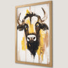 Highland Cow Portrait Art Poster for Boho Chic Decor