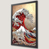 Hokusai's Great Wave Art Poster - Japanese Coastal Decor