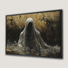 Hooded Figure Canvas Print Gothic Halloween Wall Art