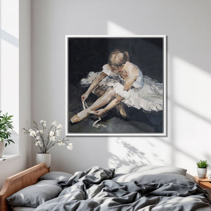 Impressionist Ballet Dancer Canvas Print Wall Art
