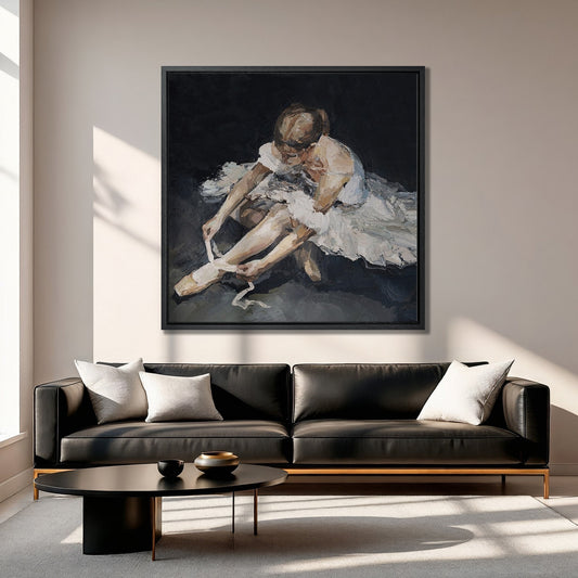 Impressionist Ballet Dancer Canvas Print Wall Art