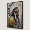 Indian Chief Portrait Cultural Heritage Canvas Print