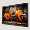 Inspiring Barbell Art Poster for Gym and Fitness Decor