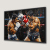 Intense Boxers Fight Canvas Print Motivational Artwork