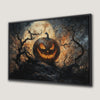 Jack O Lantern Moonlit Night Canvas Print Wall Art