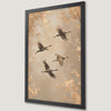 Japanese Cranes Art Poster - Elegant Asian Wildlife Print for Home