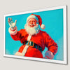 Jolly Santa Claus Art Poster for Christmas Cheer