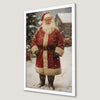 Jolly Santa Claus Art Poster for Christmas Holiday Decor