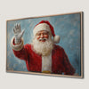 Joyful Santa Claus Portrait Canvas Print for Christmas Décor