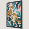 Jungle Cheetah Duo Art Poster - Exotic Wildlife Decor