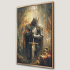 Knight in Armor Creepy Scene Canvas Print Decor