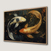 Koi Fish Harmony Canvas Print Luxury Zen Wall Art