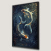 Koi Fish in Pond Canvas Print: Zen Underwater Art