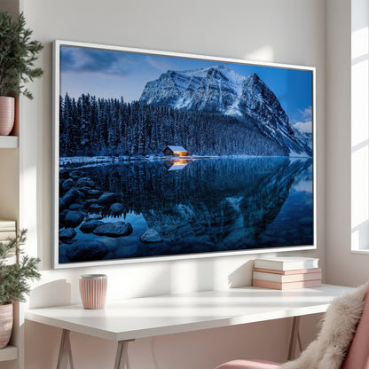 Lake Louise Canadian Nature Canvas Print Wall Art