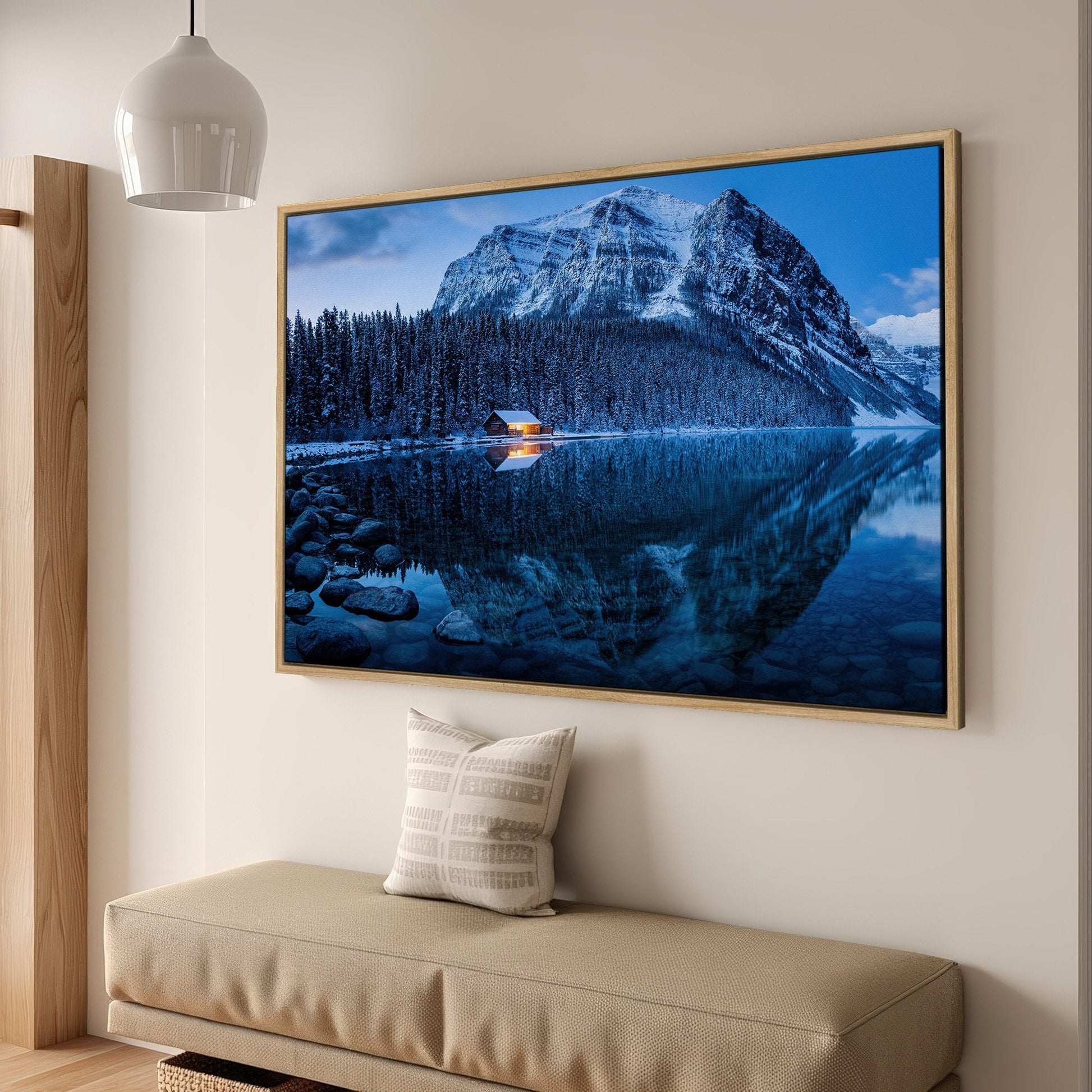 Lake Louise Canadian Nature Canvas Print Wall Art