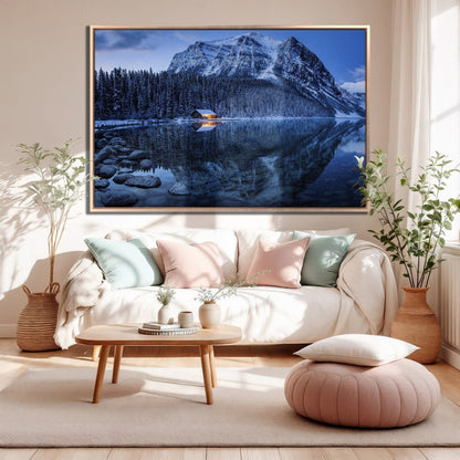 Lake Louise Canadian Nature Canvas Print Wall Art