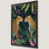 Leopard in Paradise Art Poster - Tropical Botanical Wall Decor