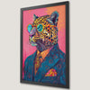 Leopard in Suit Art Poster - Stylish Wall Decor