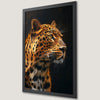 Leopard's Intense Gaze Art Poster - Exotic Animal Wall Decor