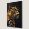 Leopard's Intense Gaze Canvas Print Wall Art