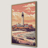 Lighthouse at Sunset Canvas Print - Serene Coastal Art
