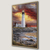 Lighthouse Coastal Canvas Print, Maritime Landscape Art