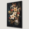 Lilies Bouquet Framed Canvas Print Floral Elegance Art