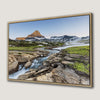 Logan Pass in Summer Canvas Print with Panoramic Nature