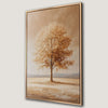 Lonely Tree in Golden Autumn Canvas Print Art