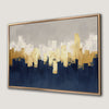 Luxurious Gold and Navy Minimalist Canvas Print Wall Art