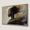 Luxury Abstract Black Woman Portrait Canvas Print Art