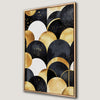 Luxury Black Gold Geometric Canvas Print for Bold Decor