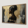 Luxury Royal Woman Profile Canvas Print Ready to Hang