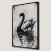 Macabre Black Swan Gothic Canvas Print for Dark Decor