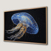 Magical Blue Jellyfish Sea Creature Canvas Print