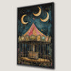 Magical Carousel Dark Academic Canvas Print Decor