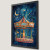 Magical Carousel Horse Art Poster - Whimsical Nursery Decor