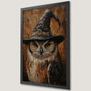 Magical Owl in Wizard Hat Art Poster - Halloween Decor