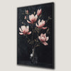 Magnolia and Pink Flowers in Vase Canvas Print Wall Art