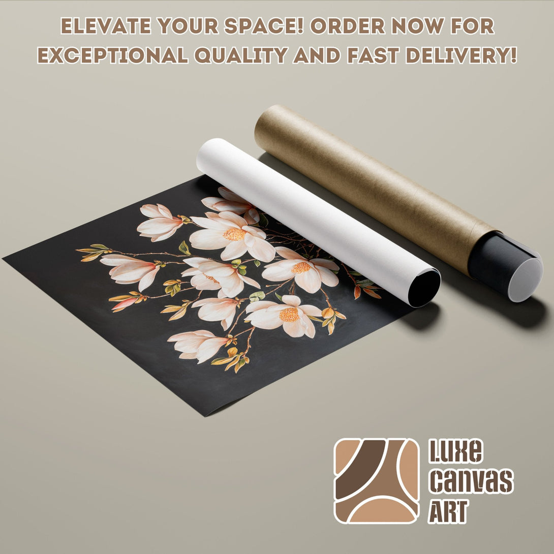 Floral Poster Roll art print in neutral tones. Elevate your space with this stunning poster! Order now.