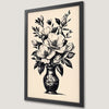 Magnolia Floral Vase Art Poster for Classic Home Decor