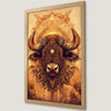 Majestic Bison Art Poster for Rustic Wildlife Decor