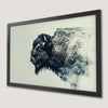 Majestic Bison Art Poster - Side Profile Wall Decor