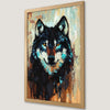 Majestic Black Wolf Art Poster for Boho Home Decor