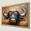 Majestic Buffalo Portrait Art Poster - Boho Western Decor